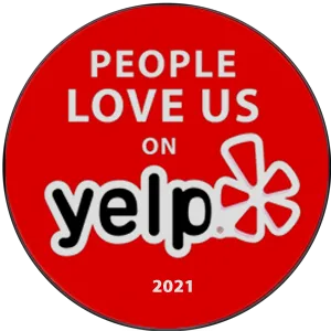 Yelp - People love us badge 2021